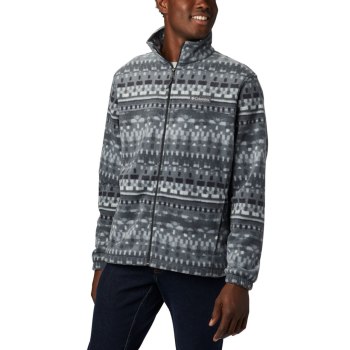 Columbia Muške Jakne - Steens Mountain Printed Fleece Crne | ZIUM-91573